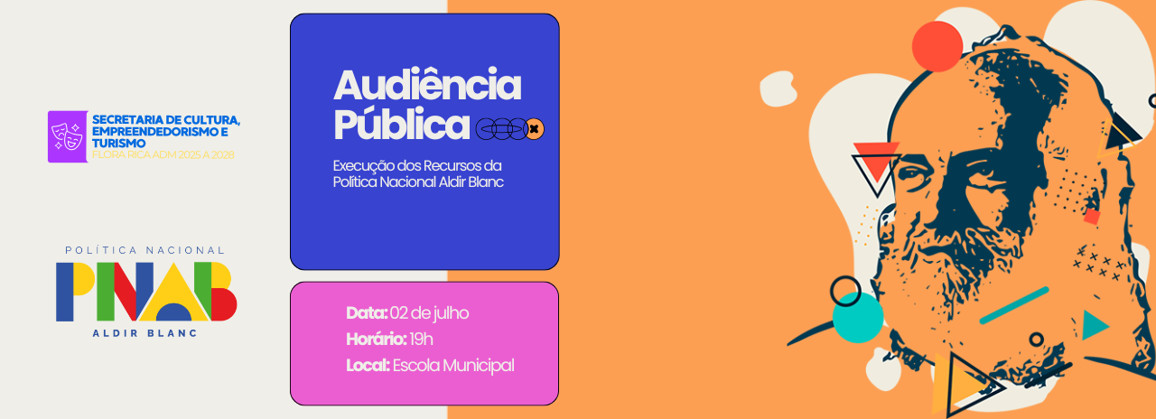 Vem aí audiência pública sobre a Política Nacional Aldir Blanc!