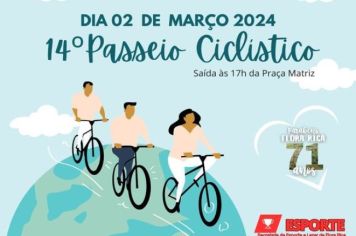 14º Passeio Ciclístico e 12ºTorneio de Truco marcam o início da celebração do aniversário da cidade
