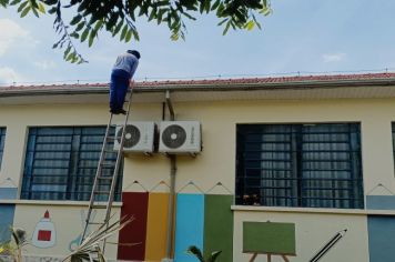 Ligação dos aparelhos de ar-condicionado da escola na rede elétrica
