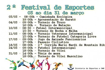 2º Festival de Esportes marca o 65º aniversário de Flora Rica