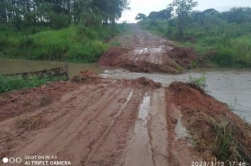 Chuvas danificam estradas rurais 