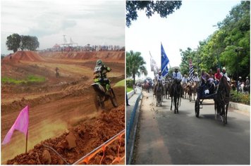 Motocross e Cavalgada atraem grande público durante a comemoração do 64º aniversário de Flora Rica