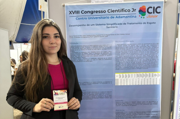 Estudante de Flora Rica apresenta trabalho em congresso nacional de iniciação científica