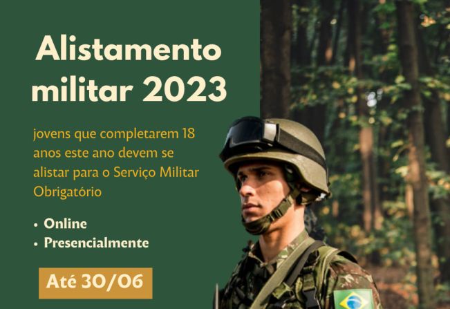 Alistamento Militar para 2023  Prefeitura Municipal de Santa Branca