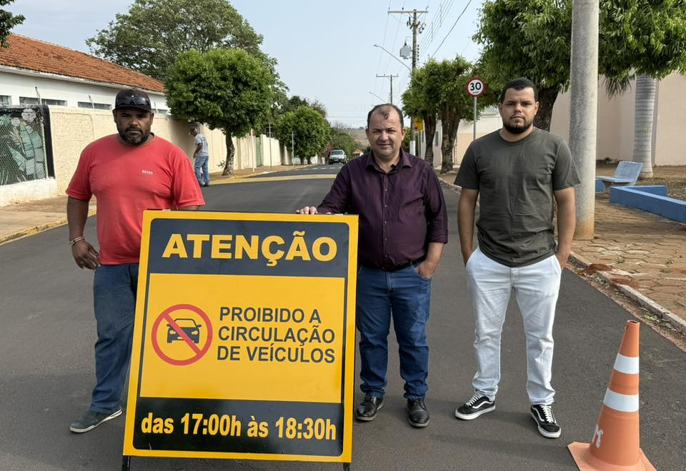 Trecho nas proximidades da escola terá interdição parcial no horário de saída dos alunos