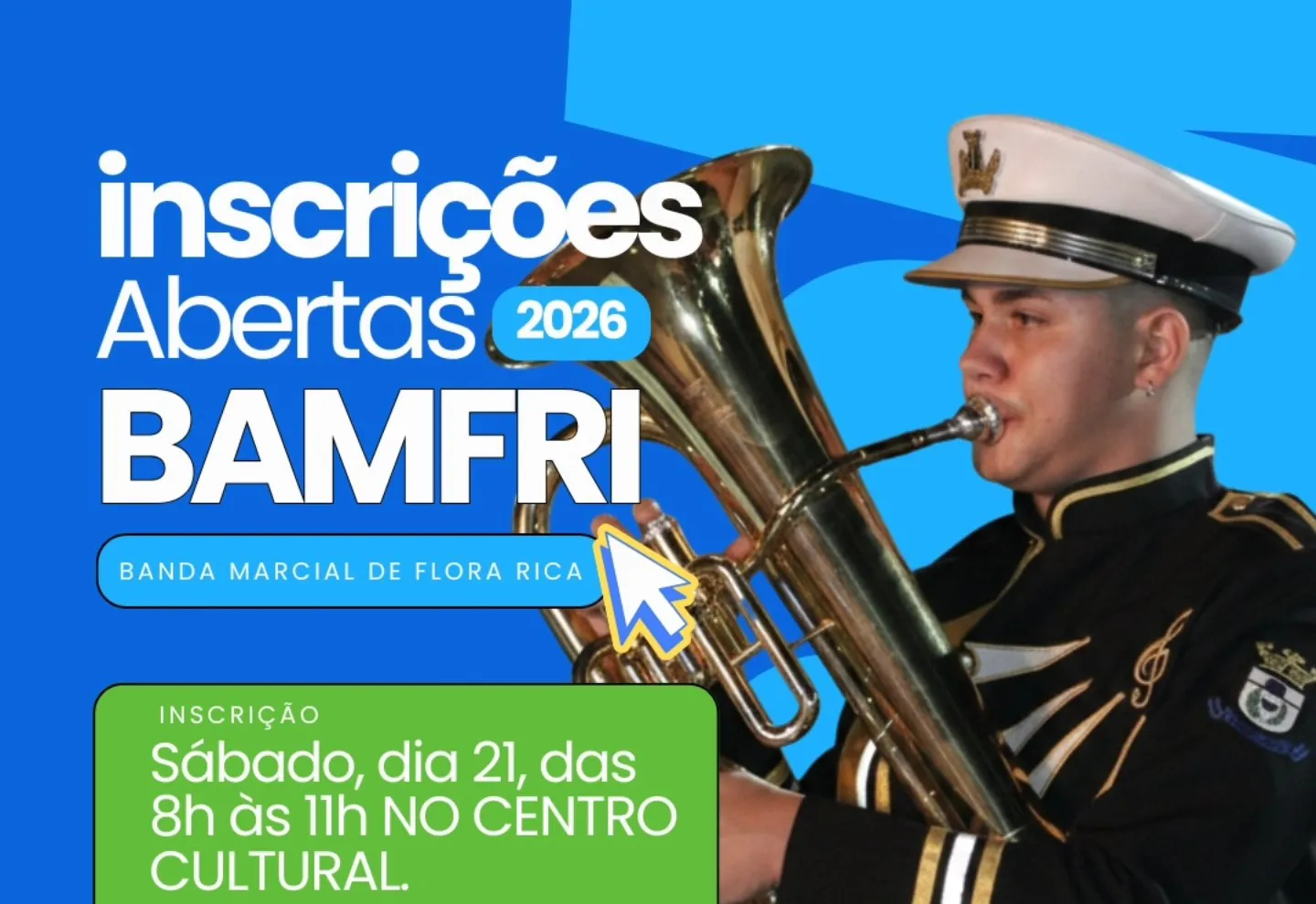 Abertas inscrições para a Banda Marcial Municipal