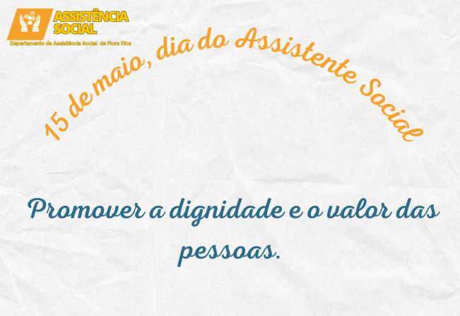 Dia do assistente social  