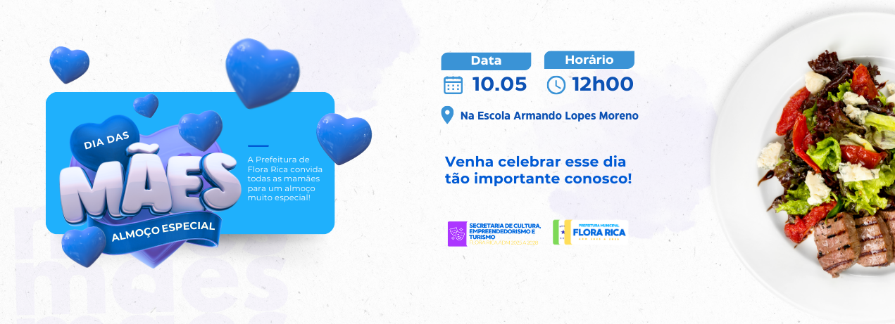 Almoço especial de Dia das Mães 