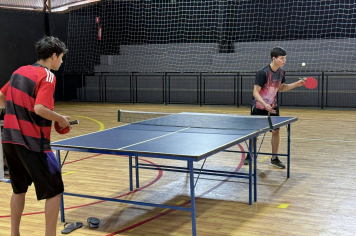 Terceira semana do Cronograma Esportivo de Férias tem disputas de Tênis de Mesa e Pebolim 