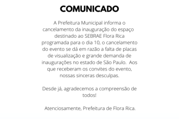 Comunicado importante!