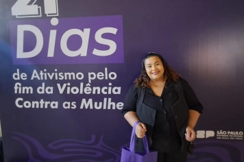 Município marca presença no evento pelo fim da violência contra a mulher