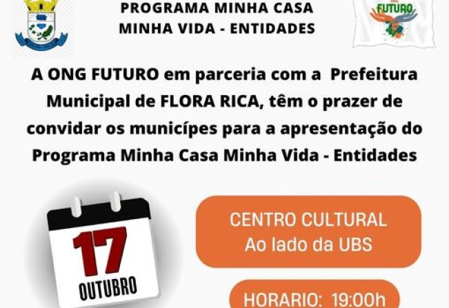 Apresentação do Programa Minha Casa Minha Vida Entidades