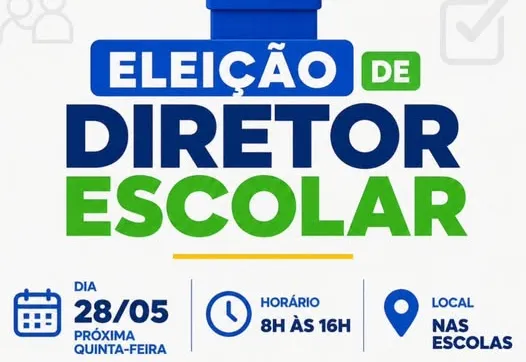   Educação Municipal realiza eleição para diretores escolares no próximo dia 28 de maio