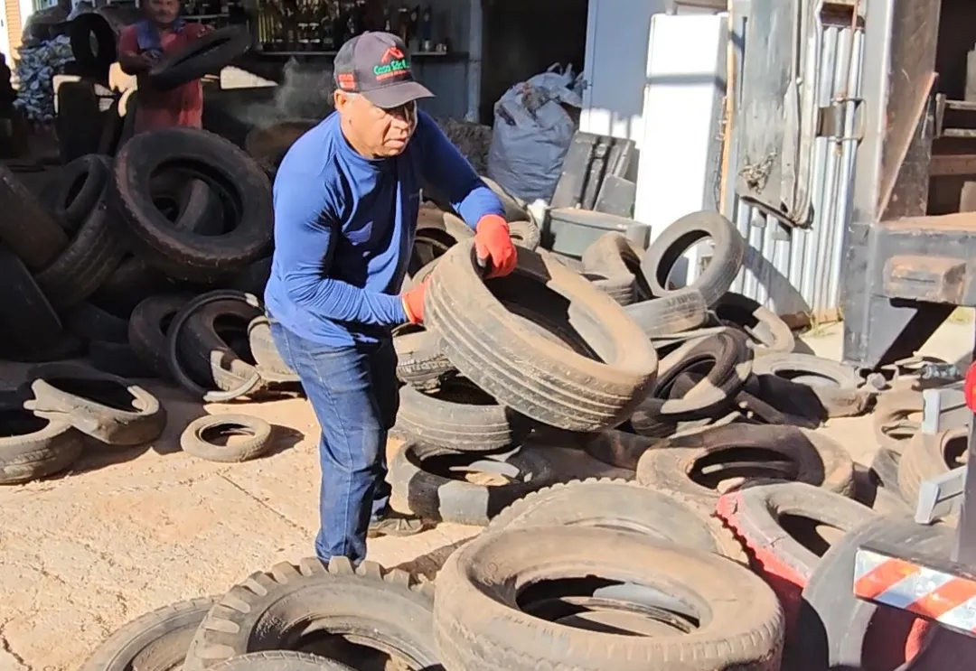   Município realiza destinação sustentável de milhares de pneus