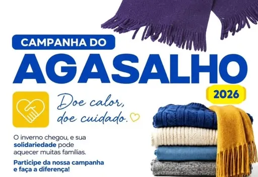 Iniciada campanha do Agasalho 2026